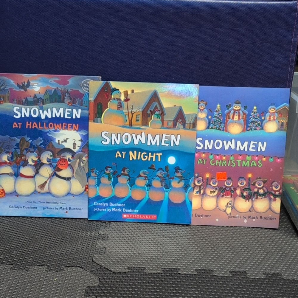 Scholastic Snowmen Book Trio - Blue and Red Covers